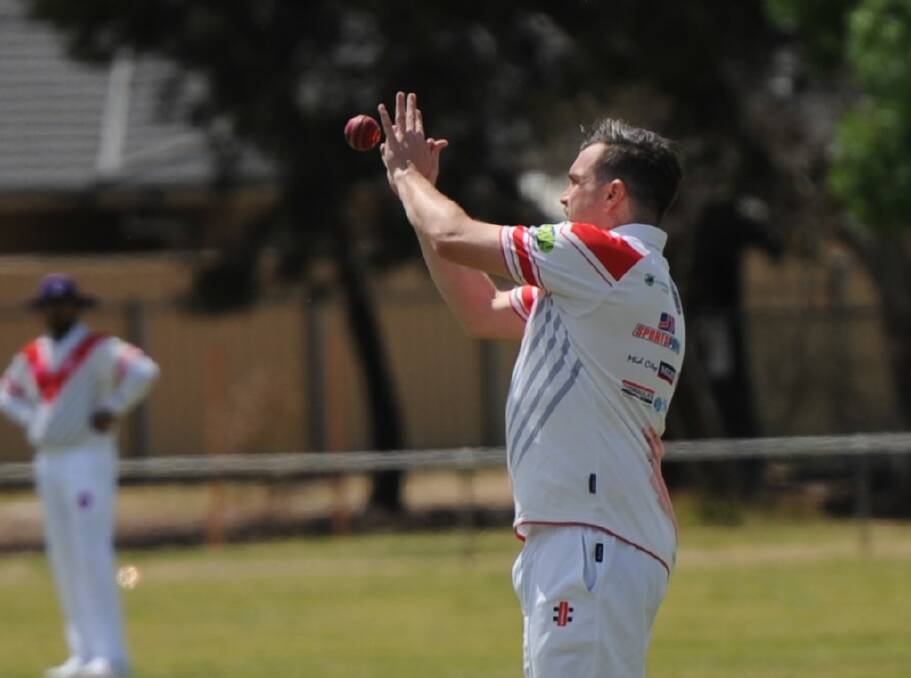 AMONGST THE WICKETS: Homers' Craig Britten claimed a game-high three wickets. 