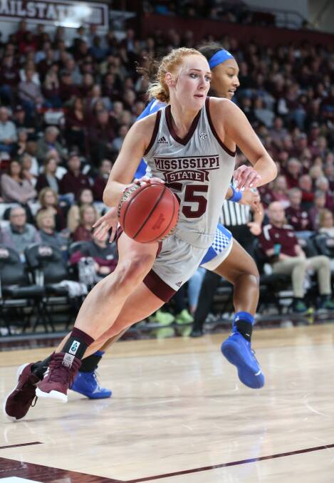 Chloe Bibby has been firing for Mississippi State on her return from a torn ACL. Picture: KELLY DONOHO/MSU ATHLETICS