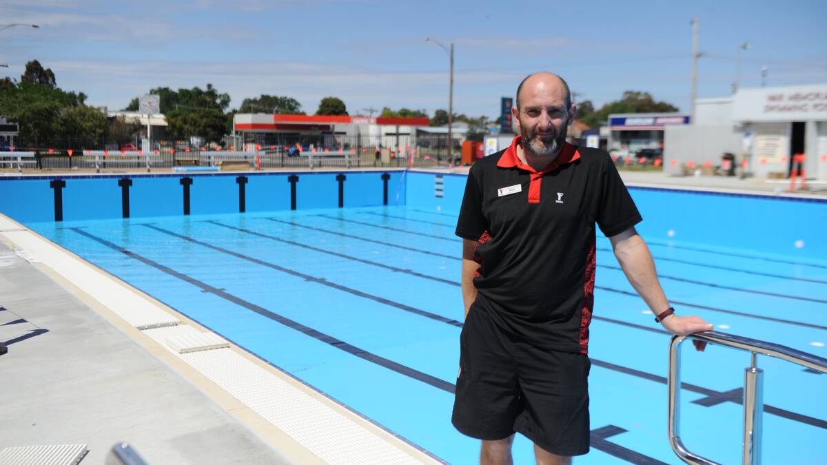 RE-OPENING: Mark Myer ahead of the Horsham Aquatic Centre's outdoor pool's opening last year. Picture: FILE
