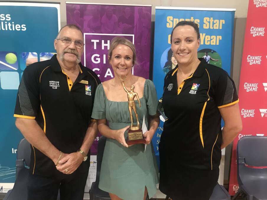 CHAMPION: Horsham's Kelly Miller was the recipient of the 2020 Wimmera Sports Star of the Year award. 