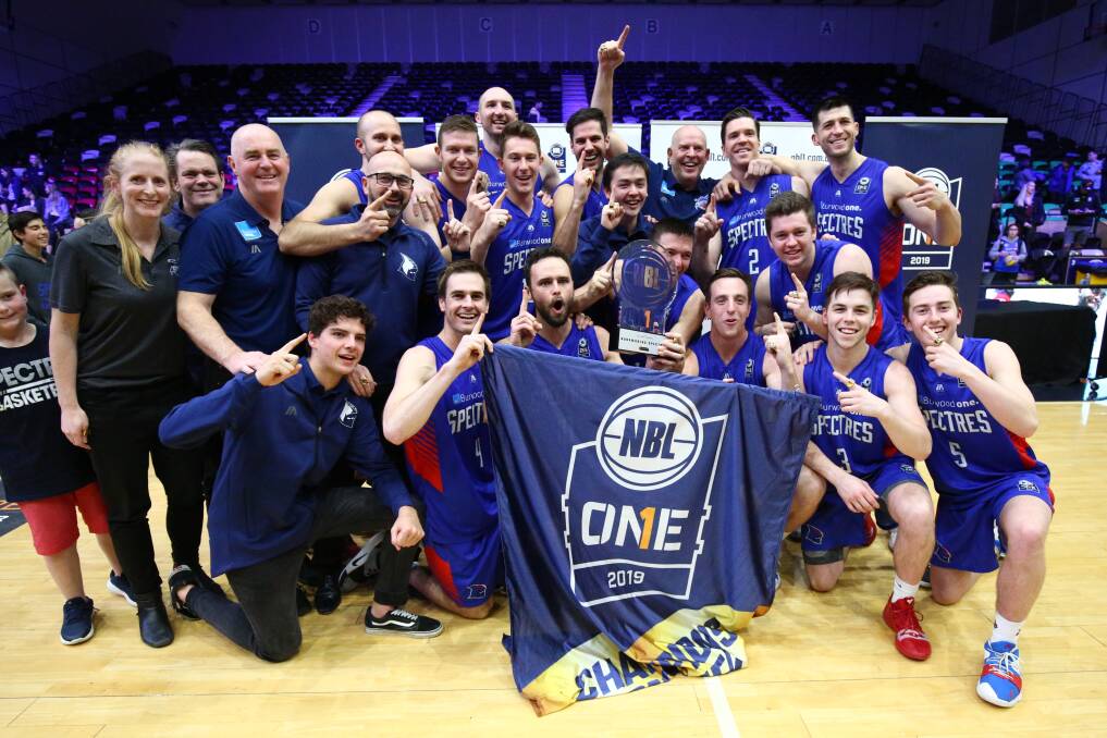 Shane McDonald wins NBL1 title with the Nunawading Spectres. Pictures: IAN KNIGHT