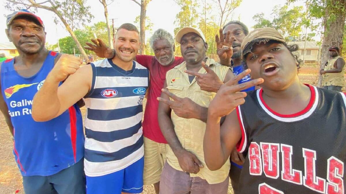 LOVING IT: Former Edenhope-Apsley player Josh Clissold moved north to teach in Arnhem Land this year. 