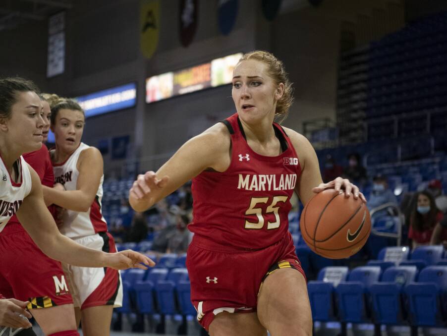 SUPERSTAR: Chloe Bibby in action for Maryland. Picture: KEVIN BIRES