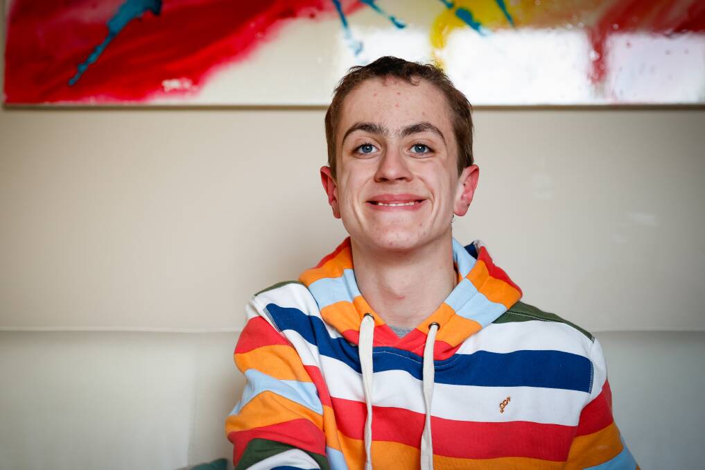 AWARENESS: Jimmy Jones, 14, has Fragile X syndrome and is helping to raise awareness of the little-known syndrome which is the most common form of inherited autism. Picture: Luke Hemer