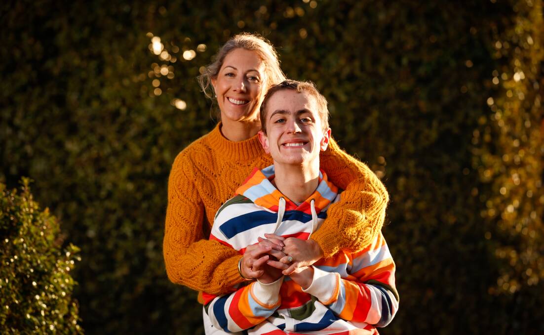 AWARENESS: Jimmy Jones, with mother Sarah, has Fragile X - the most common form of inherited autism. Picture: Luke Hemer.