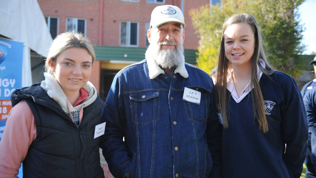 CAREER PATH: Steph Fitzpatrick and Les Hoggan with Longerenong College student Brianna Hyslop at the college's open day on Sunday. Picture: DAINA OLIVER