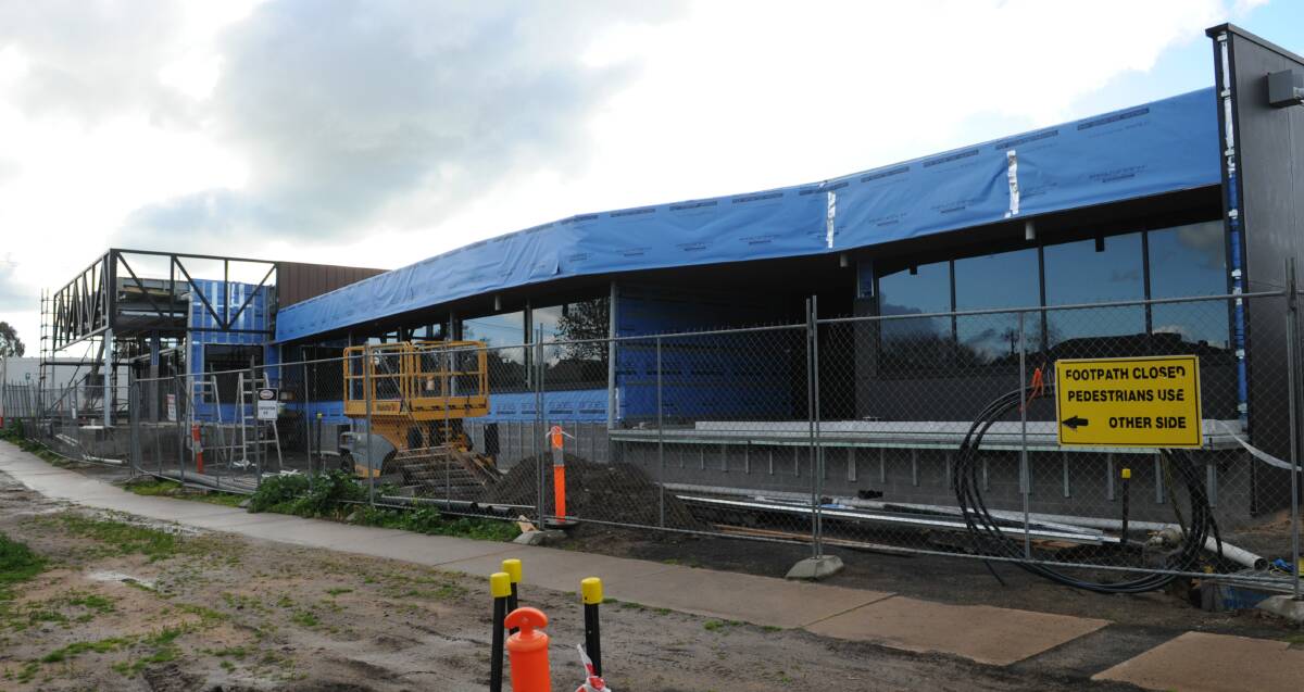The progress of the Wimmera Cancer Centre in Horsham this week. 