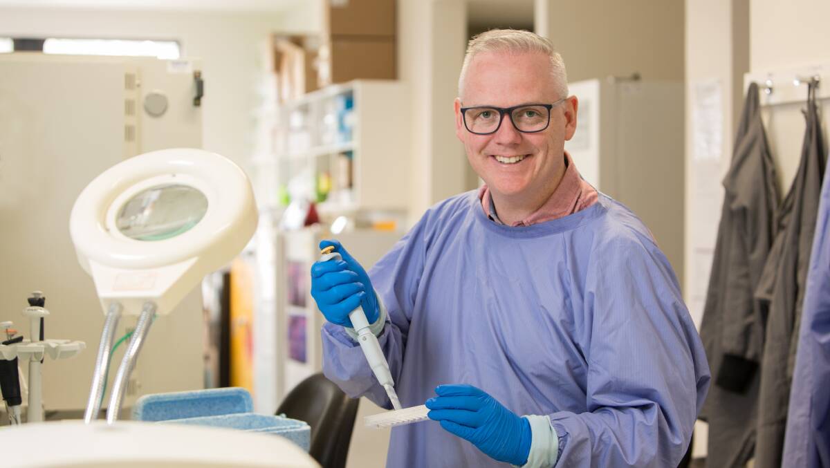 BREAKTHROUGH: FECRI researcher Jason Kelly's findings of rogue cells in the development of bowel cancer could help unlock new treatment. Picture: Fiona Elsey Cancer Research Institute