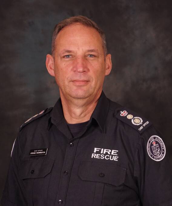 Steve Warrington is the chief officer and chief executive officer of the Country Fire Authority.