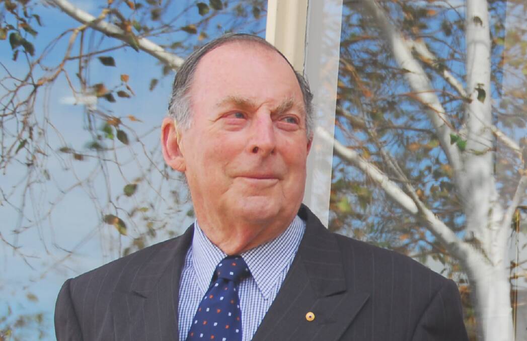 True gentleman: Tributes have flowed for philanthropist Geoff Handbury who passed away on Tuesday. He was well-known for his generous support for many organisations.