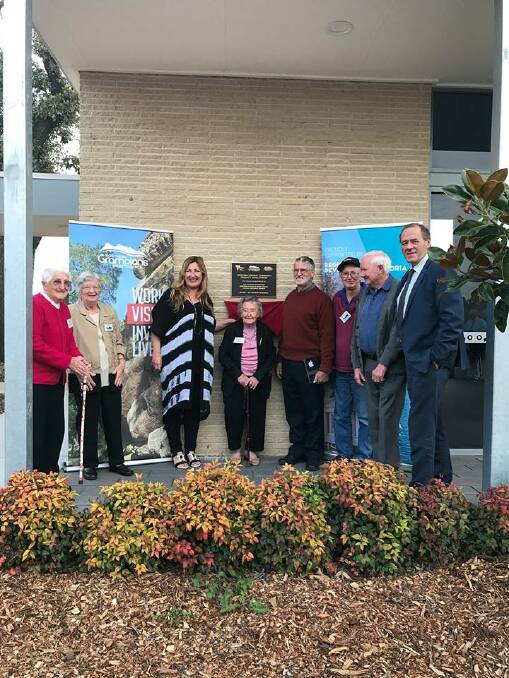 PROUD: Parliamentary Secretary Danielle Green and Mayor Tony Driscoll with members of Stawell's Historical Society officially open the revamped site. 