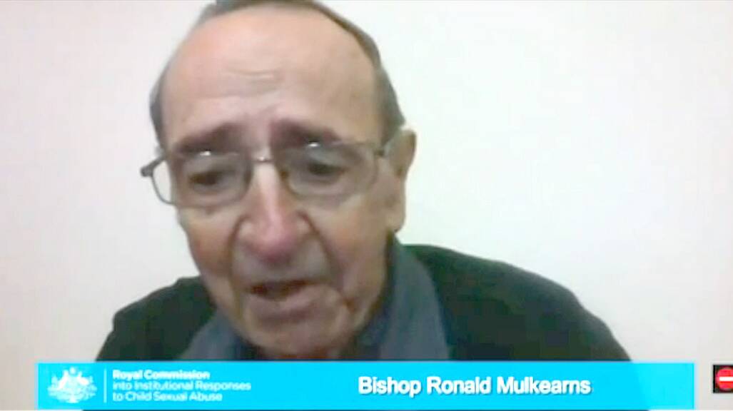 Bishop Ronald Mulkearns gives evidence to the royal commission