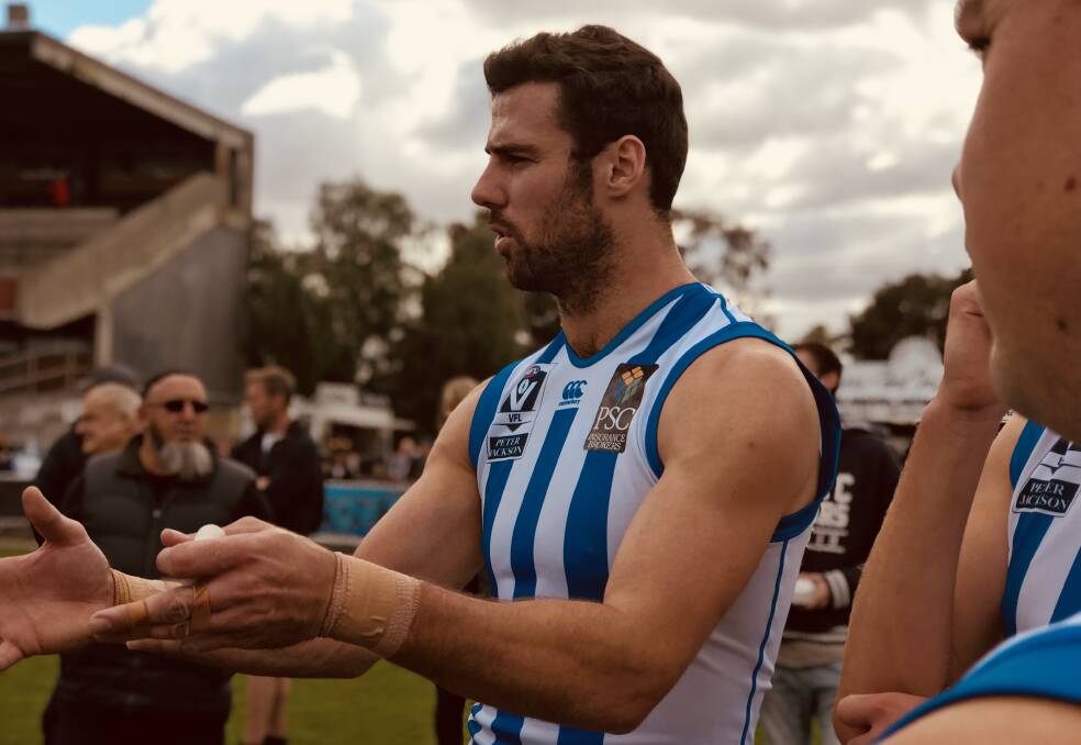 Close playing with North Melbourne's VFL side in 2018. Picture: NORTH MEDIA