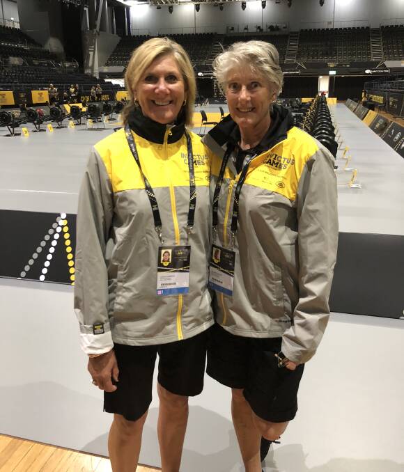 Leeanne with former teammate and Olympian Pam Westerndorf at the Invictus Games where they volunteered to assist rowing.