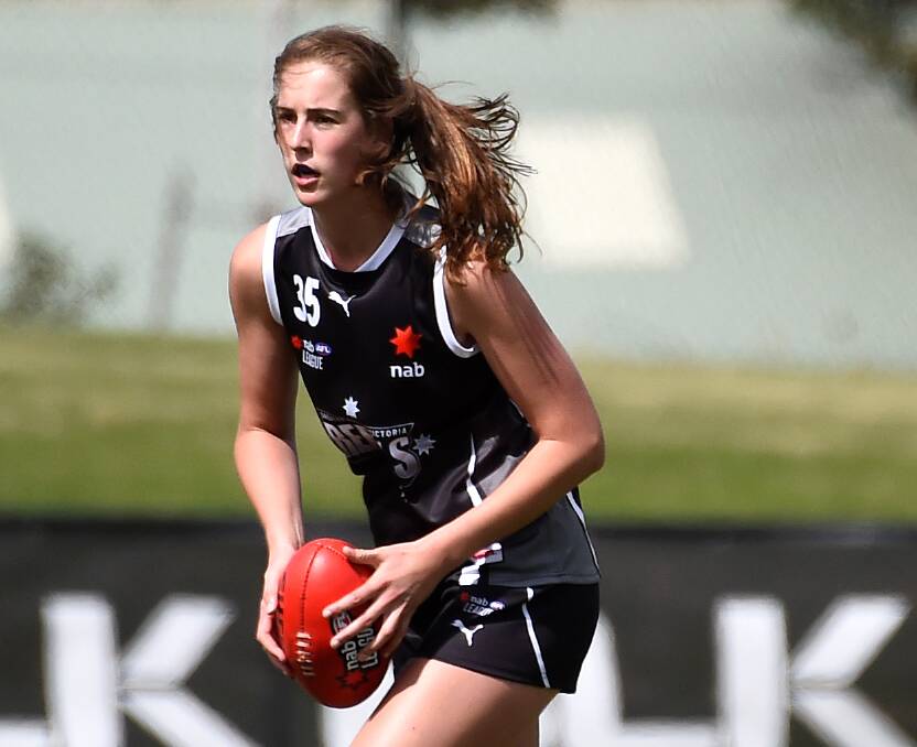 Maggie Caris playing with the GWV Rebels earlier this season. Picture: ADAM TRAFFORD/BALLARAT COURIER