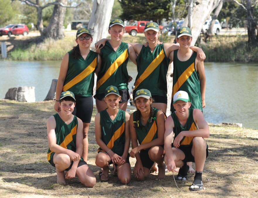 Some junior competitors from the Dimboola Rowing Club. Picture: SEAN WALES