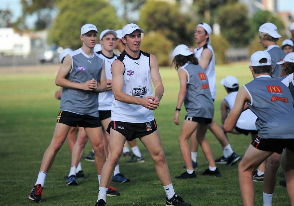 The Greater Western Victoria Rebels' Wimmera squad training in November.