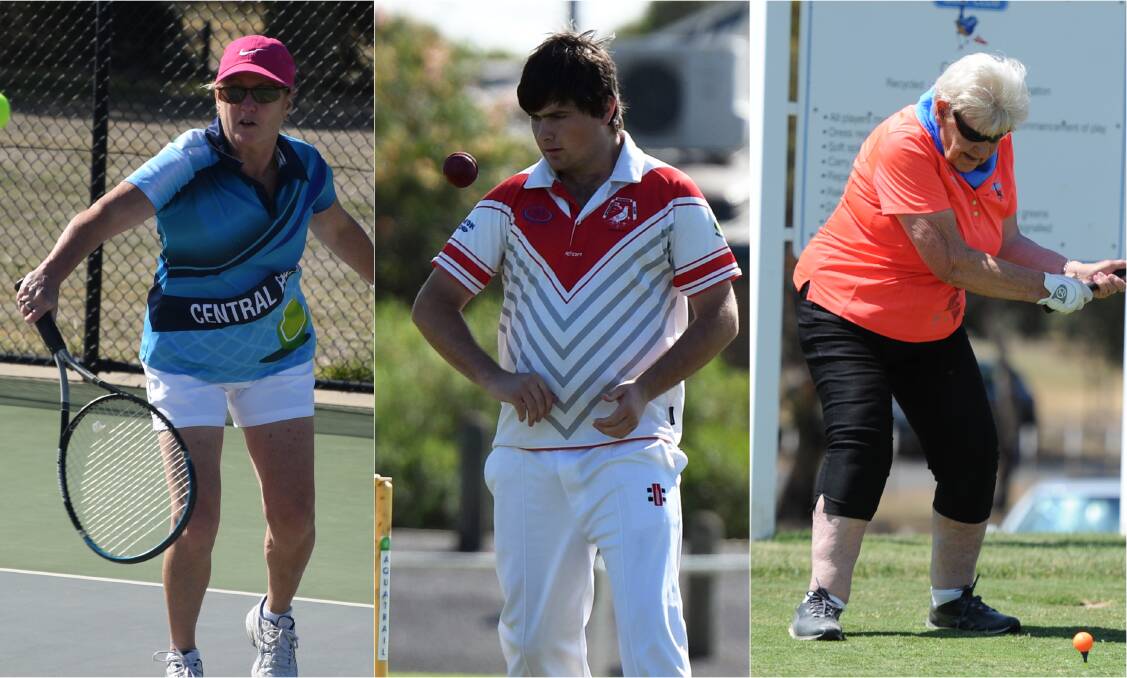 IT'S NEARLY BACK: Competitive tennis, cricket and golf is just around the corner. Pictures: MATT CURRILL/RICHARD CRABTREE