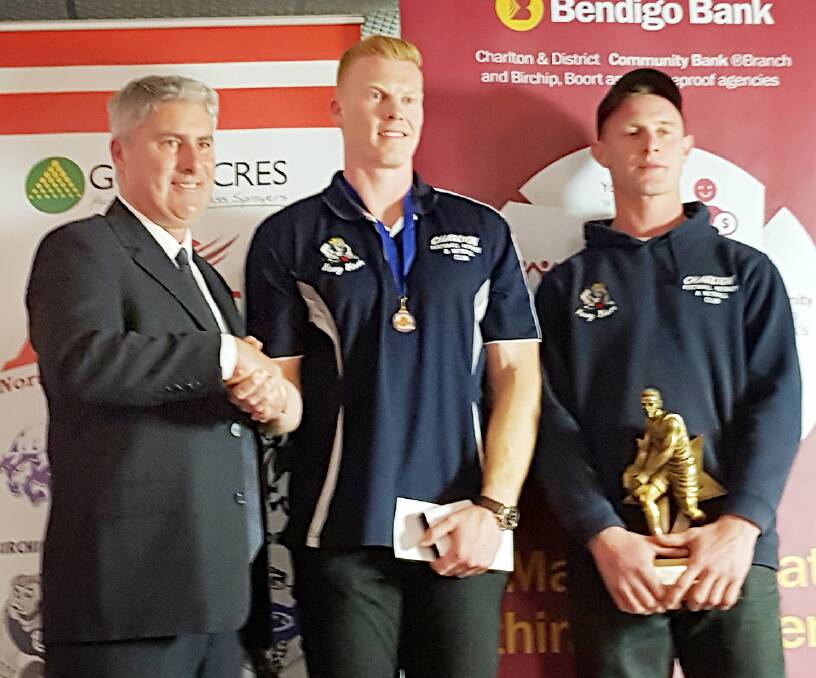 NCFL league best and fairest Mitch Gleeson, middle. Picture: NORTH CENTRAL NEWS