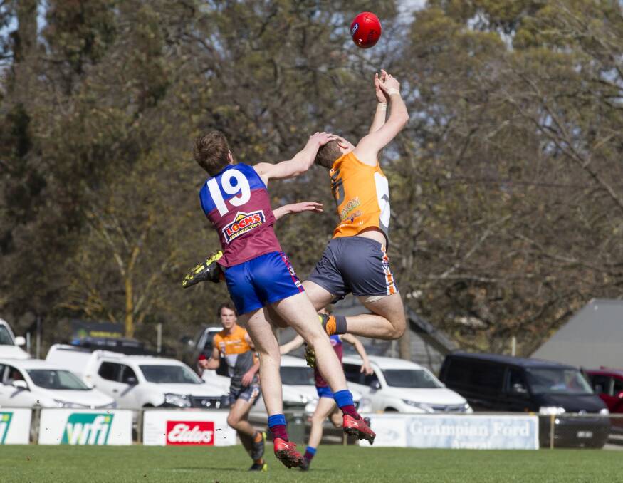 Dawson Cross spoils coming out of full-back. Picture: PETER PICKERING