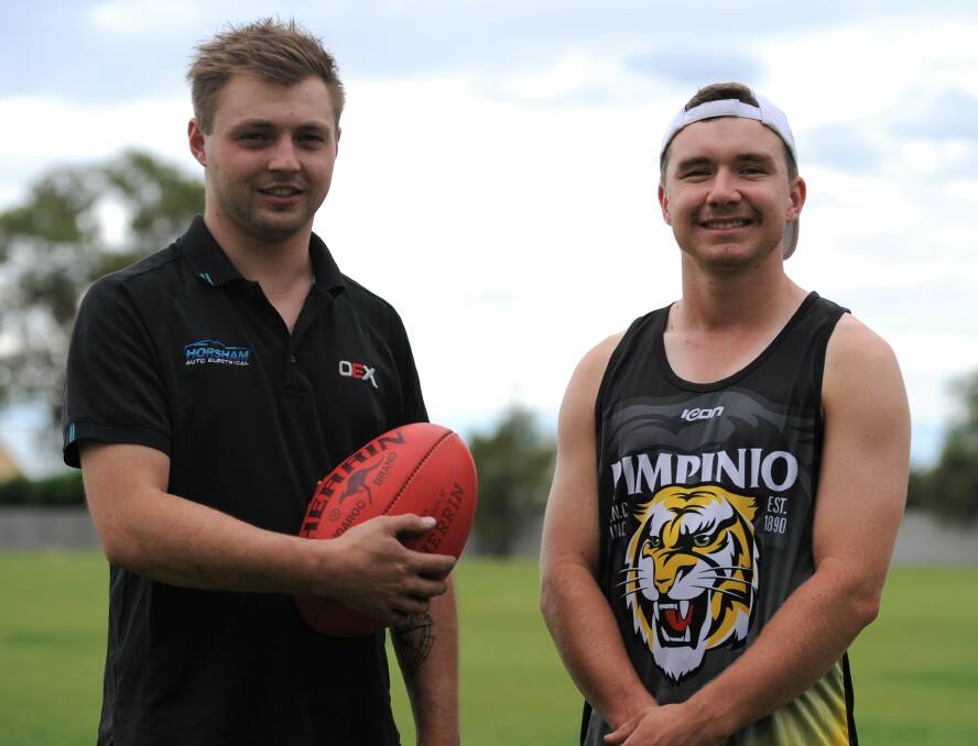 SIGNED ON: Jayme Smith and Keegan King have joined Pimpinio for 2020. Picture: RICHARD CRABTREE