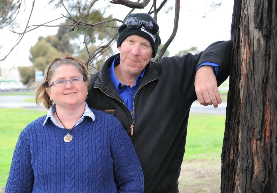 Sharon and Nathan Smith are two of the many valuable volunteers at Jeparit-Rainbow. Picture: RICHARD CRABTREE