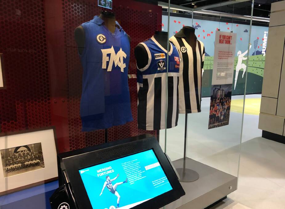 HISTORY: The display dedicated to Minyip-Murtoa at the Australian Sports Museum. Picture: CONTRIBUTED