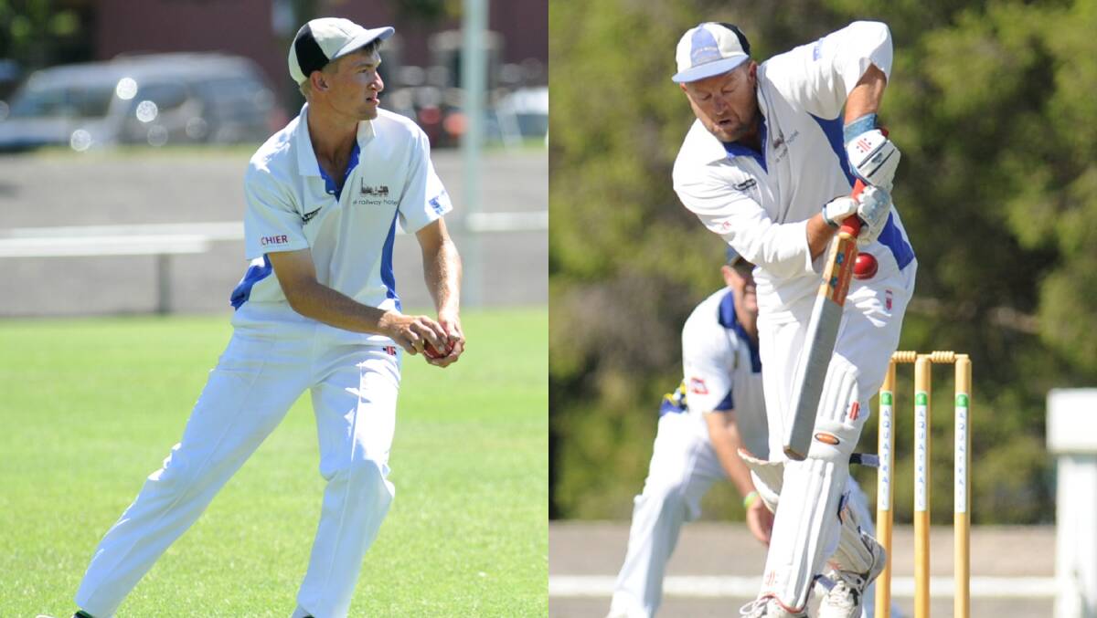 DYNAMIC DUO: Left, Lubeck-Murtoa's captain Shannon Reddie; right, Graeme Reddie, who is averaging 65 with the bat this season.