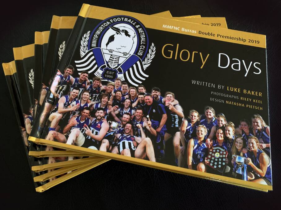 GLORY DAYS: The new Minyip-Murtoa book commemorating its 2019 premierships. Picture: CONTRIBUTED 