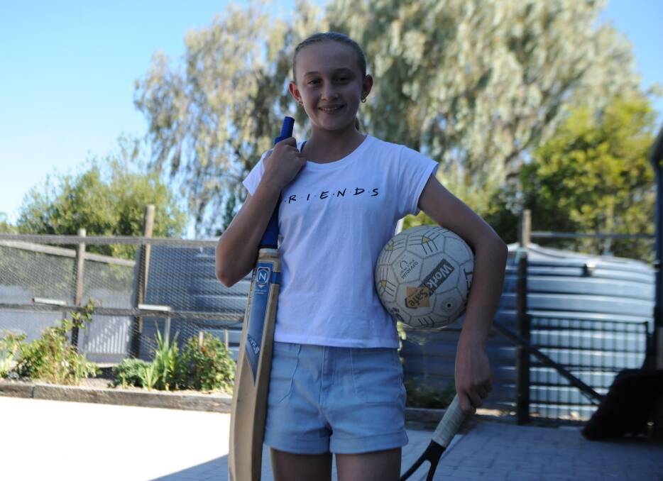 Tahlia Thompson is a young sports gun, playing a handful of different sports across the Wimmera and mostly with great success. Picture: RICHARD CRABTREE