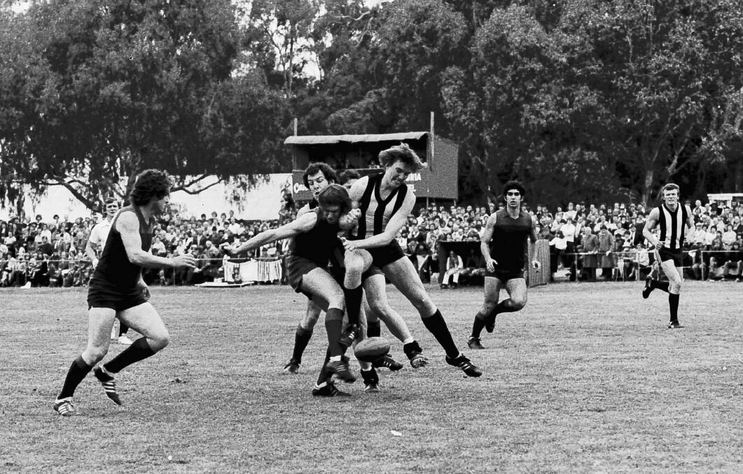 A big collision in the 1979 grand final. 