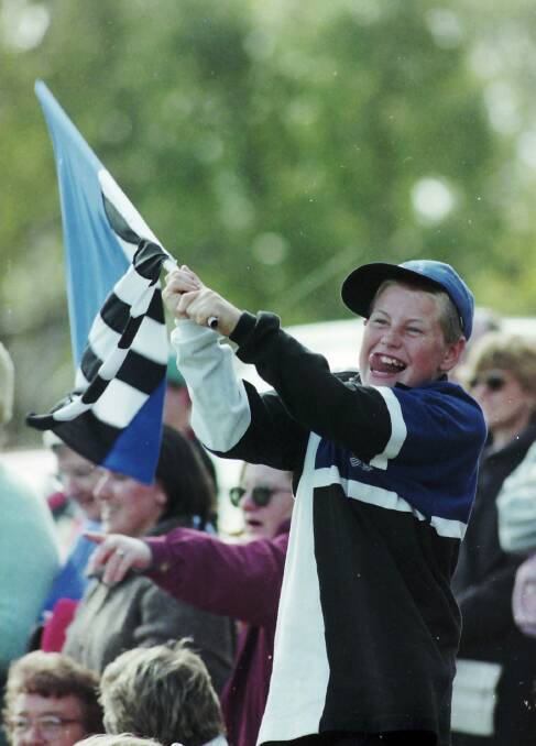 An excited young fan in 1996.