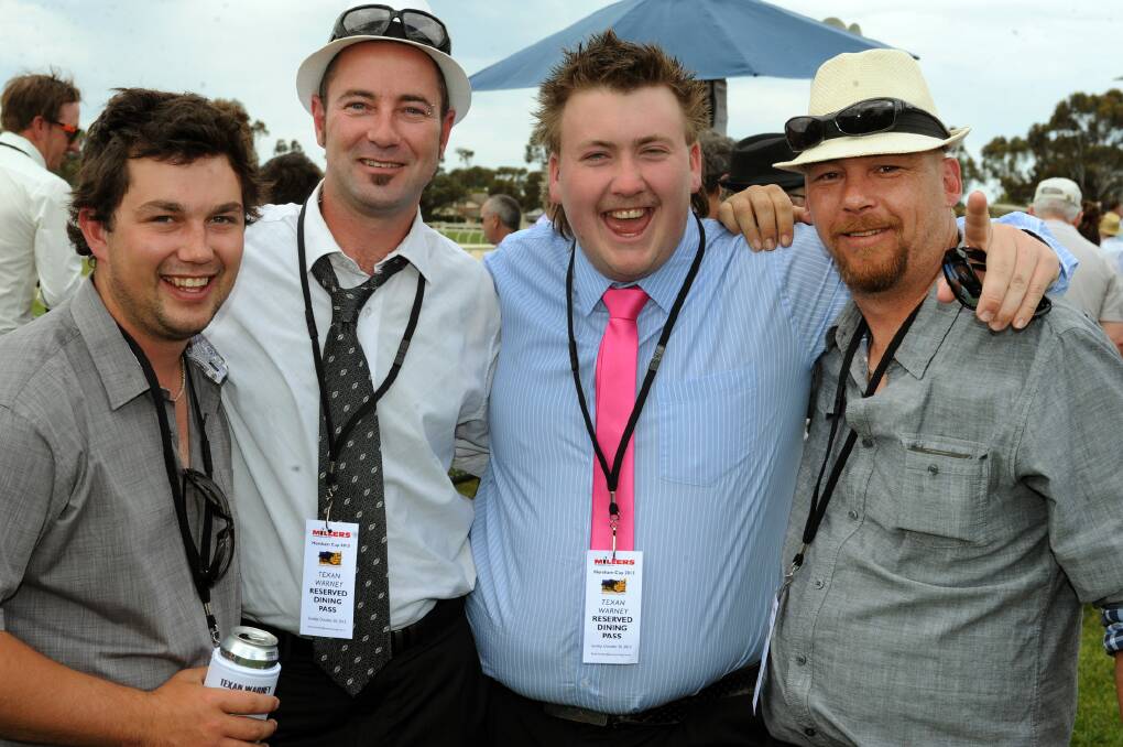 FROM OUR ARCHIVES: Zakk Taylor, Matty Morrison, Adrian Wilde and Mark Walsh at the 2013 Horsham Cup.
