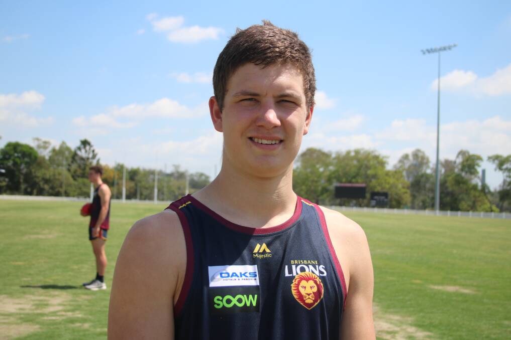 A smiling Tom Berry at Brisbane training
