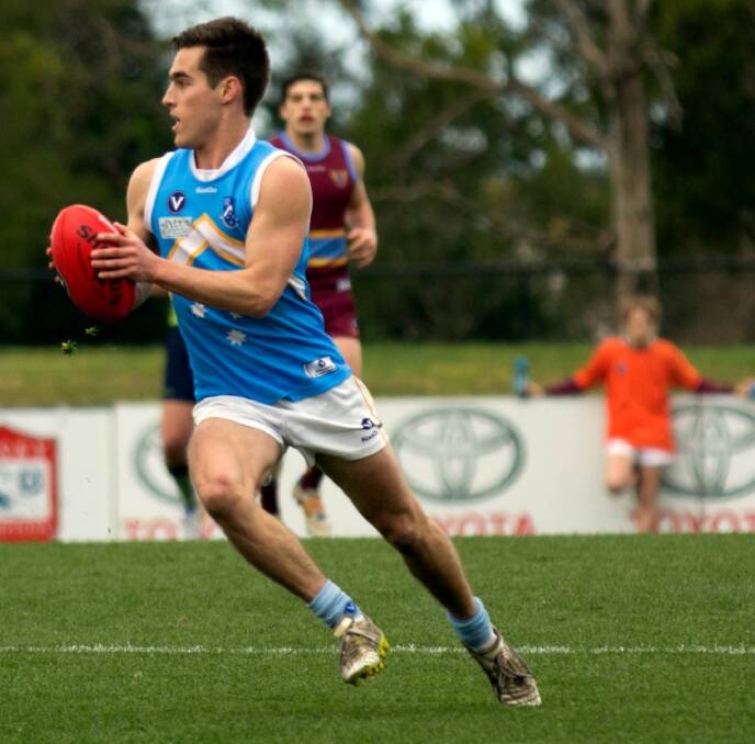 Nick Petering with the Monash Blues. Picture: CONTRIBUTED