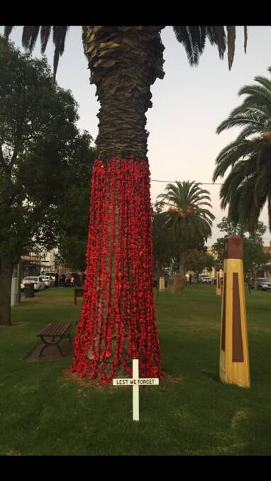 Poppies to line trees in Nhill ahead of Remembrance Day