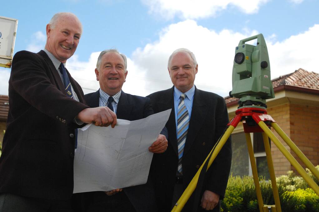 Don Perry, Noel Ferguson and Jim Curnow. Perry has been a co-owner of Ferguson-Perry Surveying since 1985.