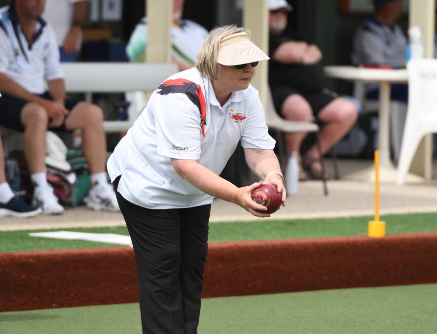 FOCUS: Coughlin Park's Veronica Muller prepares herself. It was another exciting weekend of bowls as the season draws closer to the Christmas break.