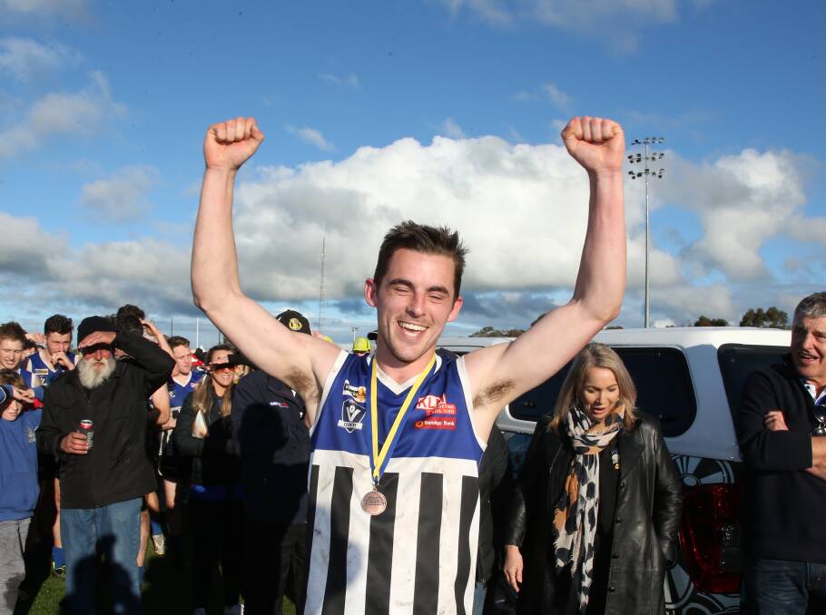 Kade Petering after the grand final. Picture: PETER PICKERING