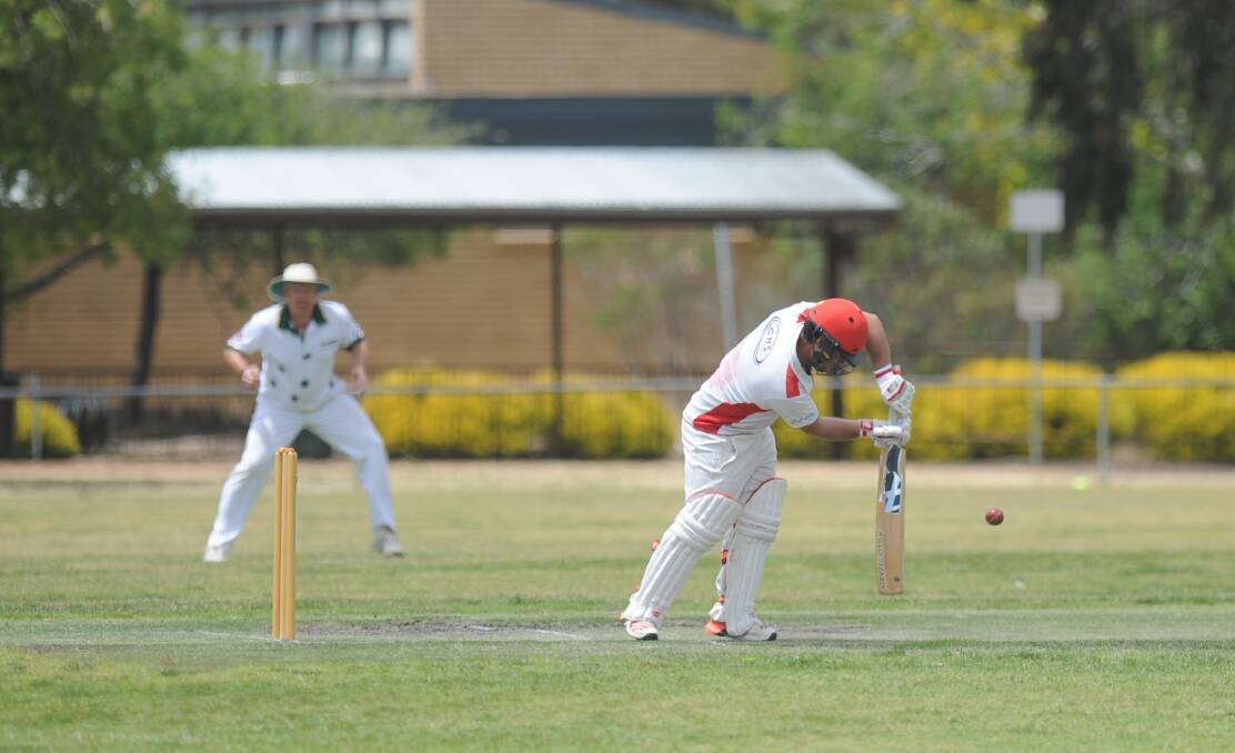 Adam Atwood batting for Homers. The Homers will face a challenge against the Jung Tigers in round six. Picture: SEAN WALES