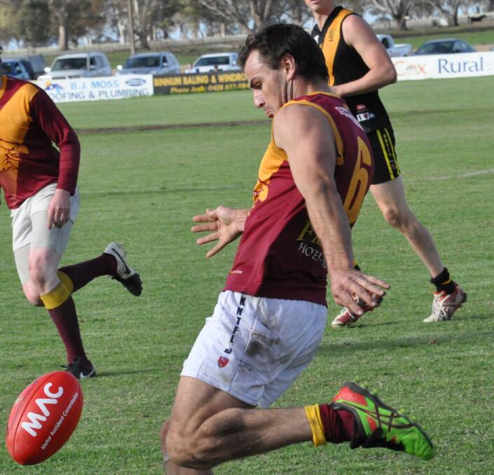 BEST: Cameron Sandercock was among the best for the Kowree Naracoorte Tatiara Football League in Saturday's interleague game. Picture: NARACOORTE HERALD 