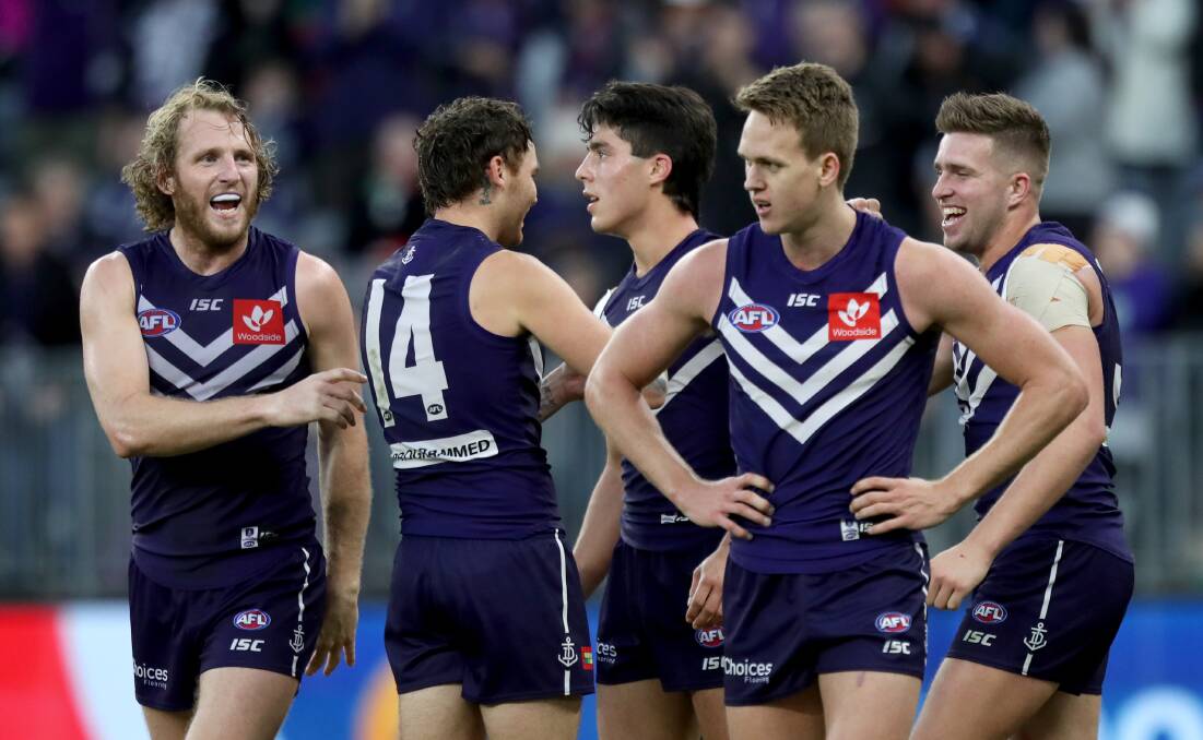 The Fremantle Dockers. Picture: AAP