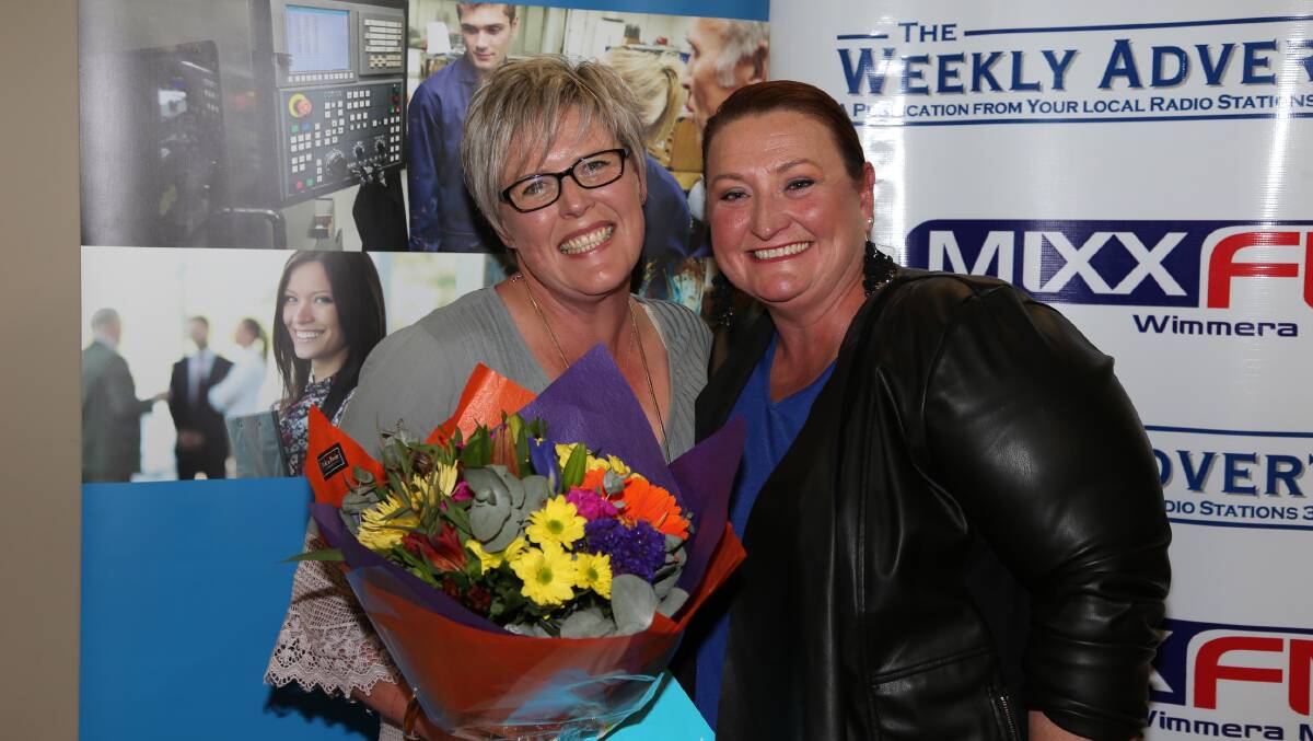 Volunteer of the year, Vernetta Taylor of the Saints, presented by Cathie Weidemann. Picture: PETER PICKERING