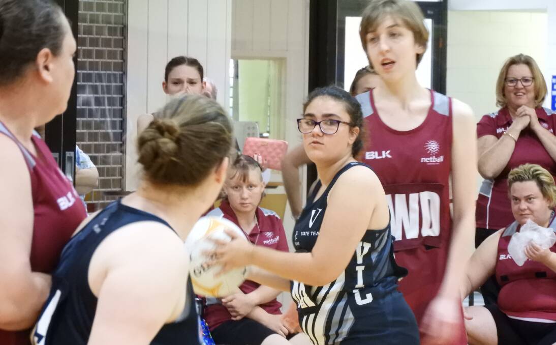 NATIONAL CHAMPS: Bianca Lauricella in action for Victoria at the all-abilities national championships. Victoria came away with the bronze medal in Brisbane. 