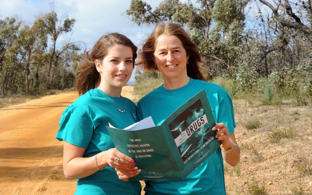 MAKING A DIFFERENCE: Josephine and Amanda Beats started the Wimmera for a Drug-Free World project two years ago. 