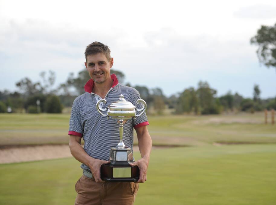 WINNER: Adam Tribe from Halls Gap claimed the Horsham Golf Club's men's championships A Grade title on Sunday with a score of 297. Picture: SEAN WALES