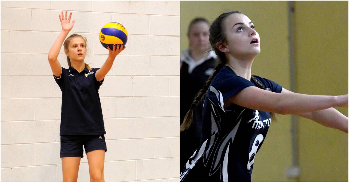 Volleyballers Laelah Robertson and Cleo Baker are the Sports Star of the Year nominations for October. 