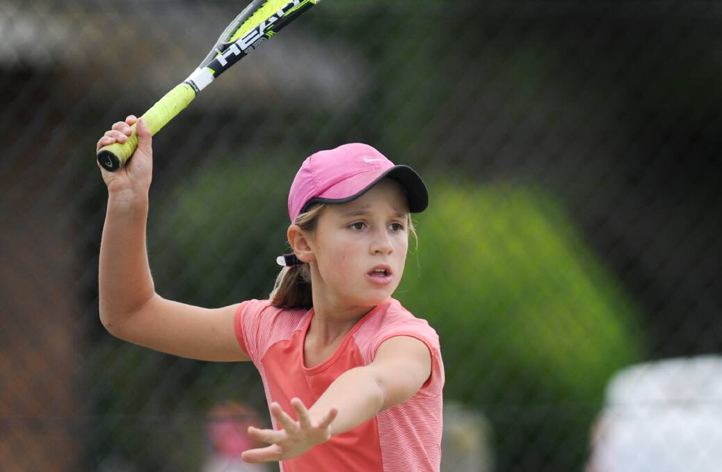 Philippa Bush playing in a junior tournament last season.
