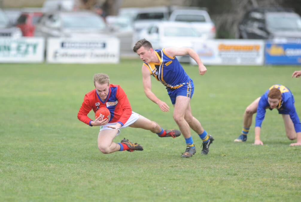 CLOSE ONE: Natimuk United and Kalkee played out an enthralling reserves game with the Rams getting the win by 13 points. Picture: SEAN WALES