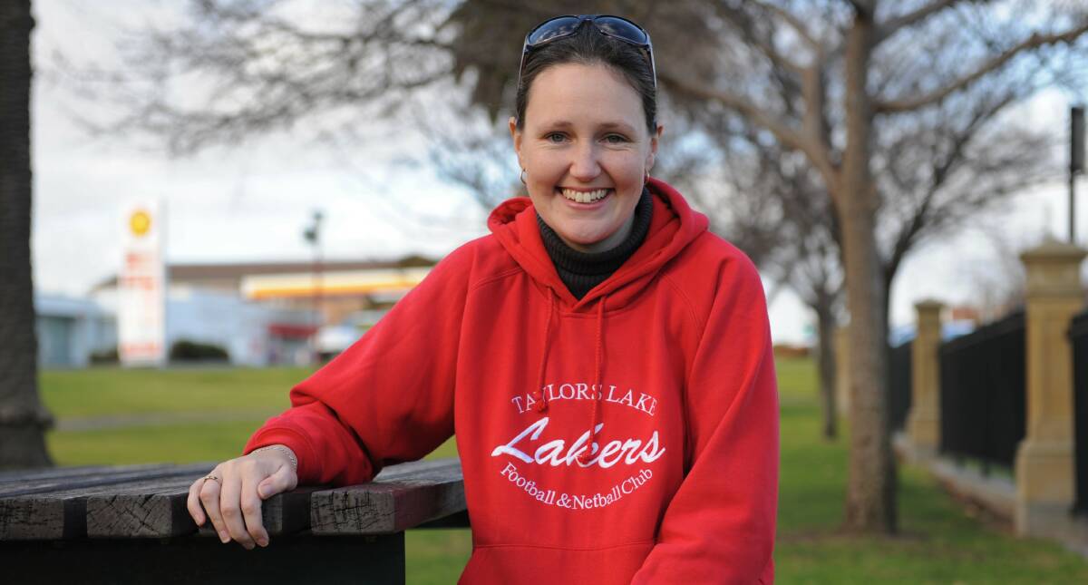 CLUB FAN: Sarah Connelly is the Taylors Lake secretary and a big supporter of the club. The club has also helped her out in some tough times. 